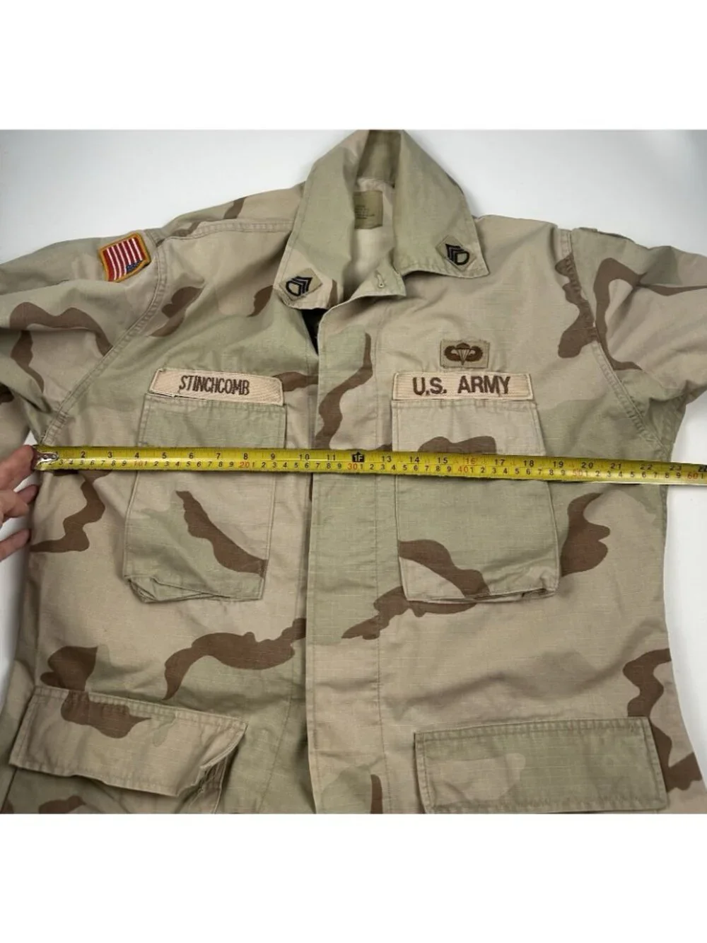 Vintage US Army DCU Camo Coat Men Medium Reg Desert Camoflauge Infantry